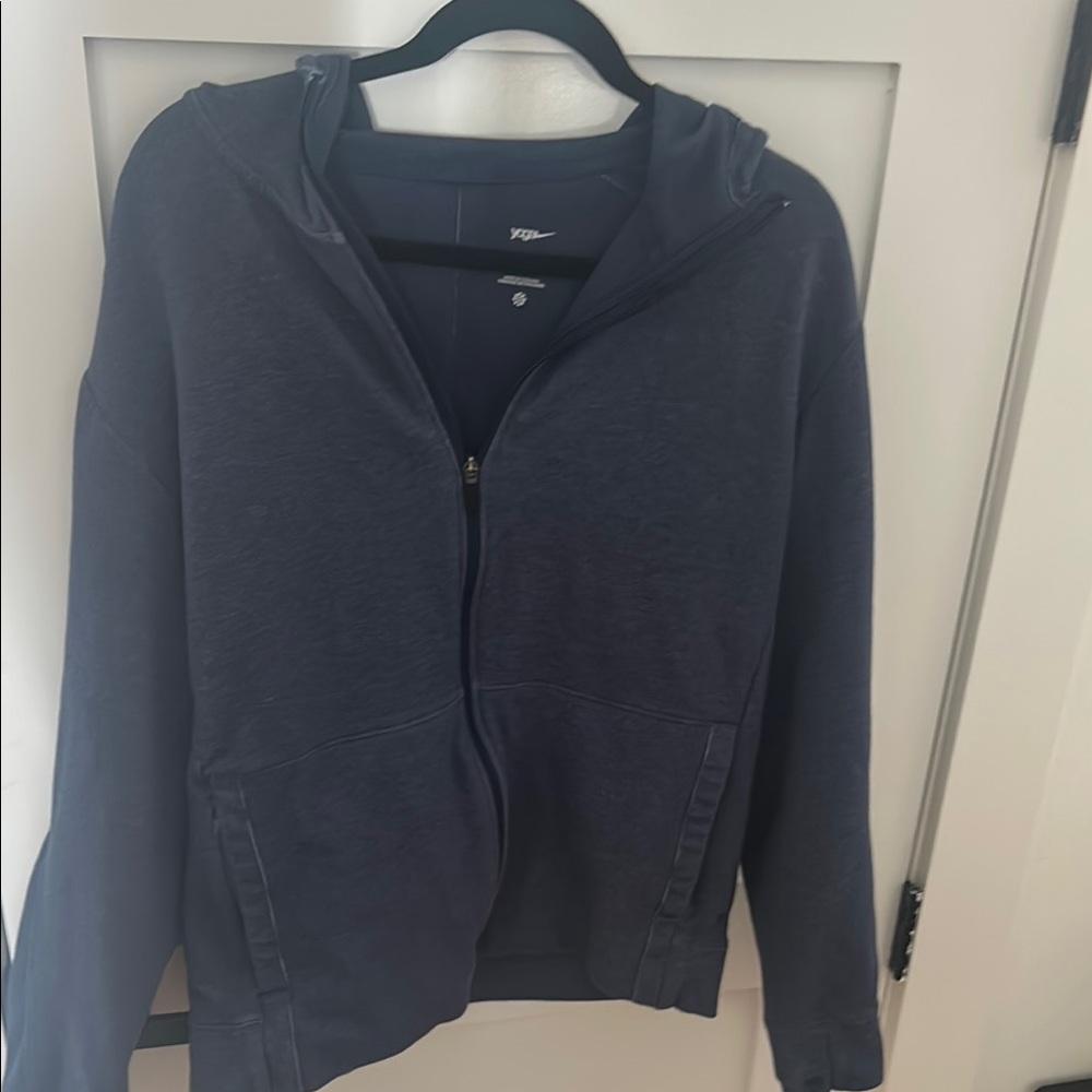 Nike Yoga Navy Blue Zip-Up Hoodie